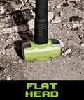 Drop Forged Soft Face Sledge Hammer 24 Inch With 8 Lb Head Anti Vibe Neck Safety Plate Ergonomic Handle Reduces Vibration close-up