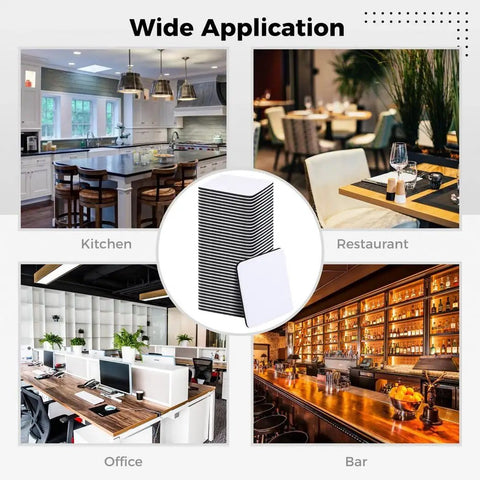 100 Pack Sublimation Coasters, 4x4 Inch Blank Square Coasters For DIY Crafts, Heat Transfer Printing, Bulk Cup Mats in various settings