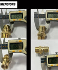 Half Inch Quick Connect Disconnect Plug Fittings Set For Gas Grills Brass NPT Male And Female Connectors Propane Hose Adapter