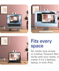 Pro 1080p Webcam Featuring Slick 60Fps Video And Secure Privacy Shutter For Instant Plug And Play Action On Laptops And Desktops, showcased on various monitors.
