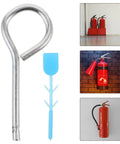 Fire Extinguisher Cotter Pins Replacement Kit with easy install iron pins and plastic tamper seals 20 pack displayed with extinguishers.