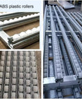 Ultra Lightweight Plastic Roller Conveyor Slides Six Pack 300 CM Long Warehouse Conveyor System Accessories, ABS rollers