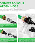 Beast Mode High Pressure Power Washer Wand Kit hose connections and soap dispenser for garden hose setup.