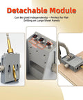 Pocket Hole Jig Kit Upgraded With Single Side Operation, shown with step drill bit, for woodworking and joinery.