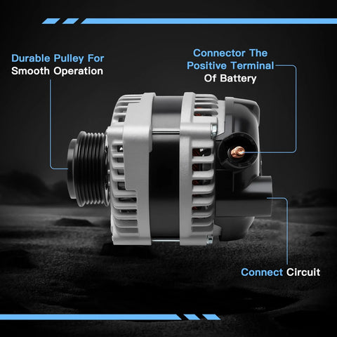 Side view of Power Up Your Ride With This 14V 130A Alternator For Honda Ridgeline 2017-2020 Odyssey 2018-2020 Pilot 2016-2020