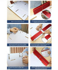 Assembly guide for Crosscut Sled For Table Saw With Adjustable Track Aluminum Fence Woodworking Jig Router Sled Kit showing parts