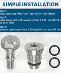 Must Upgrade Handle Knobs And Stainless Steel Banjo Bolt Kit For Dewalt DXPW3224, 3324 Pressure Wasers With Idle Down Valve Replacement To Boost Efficiency And Lock In That Fresh Cold Water Flow Right Now, stainless steel bolts and O-rings