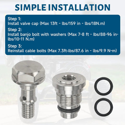 Must Upgrade Handle Knobs And Stainless Steel Banjo Bolt Kit For Dewalt DXPW3224, 3324 Pressure Wasers With Idle Down Valve Replacement To Boost Efficiency And Lock In That Fresh Cold Water Flow Right Now, stainless steel bolts and O-rings