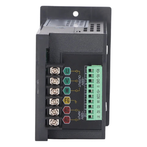 Side view of Heavy Duty 3KW VFD Inverter with single phase input and three phase output flame retardant PC board connections