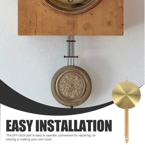 Metal Clock Pendulum Replacement Part 8.26 x 3.54 Inch For DIY Wall And Grandfather Clocks with decorative design