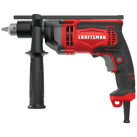 Beast Of A Half Inch Hammer Drill With A Seven Amp Motor Delivers Up To 3,100 RPM And 52,700 BPM, Keyed Chuck For Superior Bit Retention, Lock On Trigger For Continuous Use, Ideal For Concrete And Masonry Projects CMED741