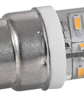 Push In LED Light Bulb For Sewing Machines With Bright White Glow, 64 LEDs, 120V, 2.5 Watt, B15 Bayonet Base, side view