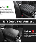 Center Console Cover For Kia Telluride 2020 To 2026 Nappa Leather Armrest Cushion Anti Scratch Middle Console Pad Built To Fit Snug