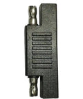 SAE Polarity Reversing Adapter Connectors 3 Pack For Solar Panel Chargers, black plastic and metal connectors