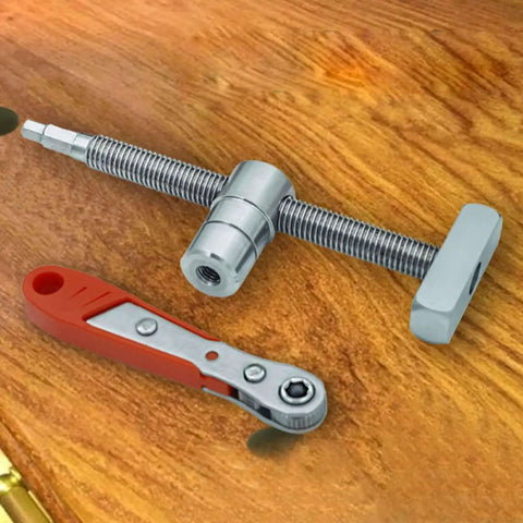 Durable Stainless Steel Bench Dog Clamp For Woodworking 19mm Extended Length Workhorse For Carpenters