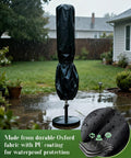 Patio Umbrella Cover For 9 To 12 Ft Market And Patio Umbrellas Waterproof 420D Oxford Fabric With Storage Pouch in rain