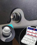 197 Piece White Plastic Bolt Covers Set For Hex Bolts M4 To M12 Protective Caps For Screws And Nuts shown in a kit and installed