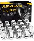 M12x1.25 Beefy Chrome Lug Nuts 20 Pack Closed End displayed with packaging