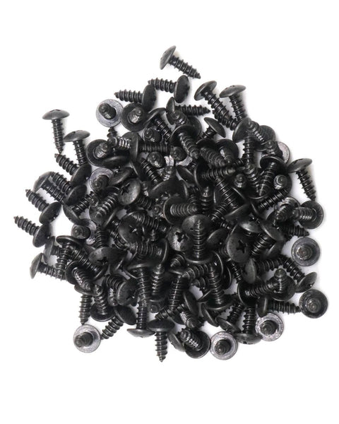 100 Pieces No 8 Wood Screws Half Inch Truss Head Phillips Carbon Steel With Black Oxide Coating For Indoor Outdoor DIY Projects Coarse Thread Rust Resistant Fasteners In Durable Storage Bag