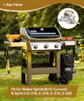 Outdoor Weber grill with Main Burner Control Valve Manifold For Spirit Grills 2013 To Current And Spirit II E models shown