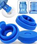 Leakproof Water Jug Cap Set For 3 And 5 Gallon Jugs, Food Grade Silicone Replacement Caps For 55mm Bottles And Water Dispensers