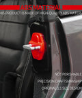 Red ABS door lock cover decor trim for 2018–2024 Jeep Wrangler JL/JLU and Gladiator JT exterior accessory.