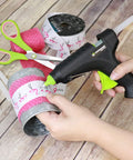 Using Full Size Hot Glue Sticks 50 Pack Clear Non Toxic Multi Temp 4 Inch By 0.43 Inch For Full Size Glue Guns DIY projects.