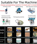 Image showing machines suitable for Top Shelf Five Piece Dovetail Router Bit Set 1/2 Inch Shank Half Blind And Through Joints.