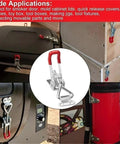 Six Pack Toggle Latch Clamps For Cabinets And Woodworking, Adjustable Hold-Down Clamps with 500 Pounds Holding Power in use