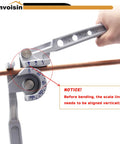 2 In 1 Manual Tubing Bender for Copper and Aluminum OD 3/8 and 1/2 Inch 180 Degree Bends HVAC Air Conditioning tool in use