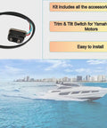 Plug And Play Trim And Tilt Switch For Yamaha Outboard Motors With Remote Control Assembly, Easy Direct Swap displayed