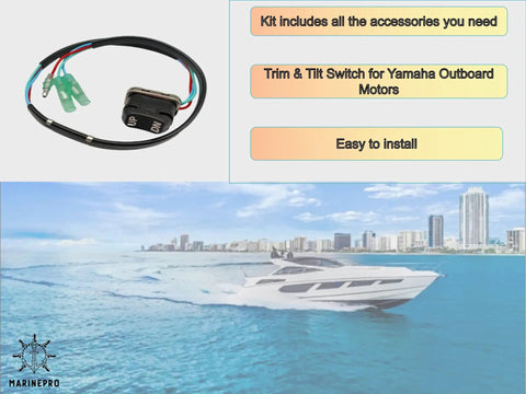Plug And Play Trim And Tilt Switch For Yamaha Outboard Motors With Remote Control Assembly, Easy Direct Swap displayed