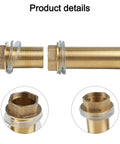 Cool Brass Pipe Fitting Lock Nut Kit With 10 Hex Female Thread Parts For Sink And Faucet Repair Plus Gas Water Oil Connection Seals That Stop Leaks Dead For Your Plumbing Needs, brass, threaded