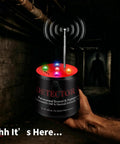 Hand holding EMF Detector With Temperature Deviation Detection And Five Sensitivity Levels, Radiating Electromagnetic Pod 2.0, 9.25-inch antenna
