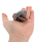 Heavy-Duty Plastic Drawer Slides Replacement Kit With Rollers Bottom Mount in hand, showing compact size and detail.