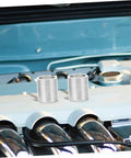 2Pcs Engine Timing Cover Dowel Pins Set For Timing Tool Kit Replacement Car Engine Tools No Fuss Easy Install Durable Dowel Pins With Precise Alignment Reliable Engine Timing Gasket Cover Pin Replacement, silver metal