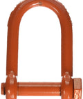 Long Reach Shackle With Painted Screw Pin For Rigging And Construction, 7000 Lb Working Load Limit, Five Eighths Inch, Alloy Steel