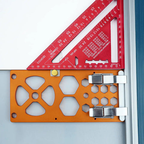 Heavy Duty Track Saw Square Guide Rail Accessory With CNC Precision For Pro Level 90 Degree Cuts Rock Solid Aluminum Build Orange