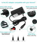15V 2A AC DC Power Supply Adapter Charger Cable Cord For Theragun Mini Gen 1 And Theragun Prime Massager Gun Direct Replacement