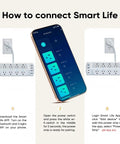 How to connect Killer Smart Power Strip And Charging Station Featuring Six Controlled Outlets Plus Four Usb Ports With Rapid Type C Delivery.