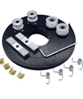 Universal 6MM Motorcycle Timing Belt Replacement Kit For DIY Repair Featuring Durable Rubber Drive Belts To Prevent Slipping And Ensure High Mileage Reliability Without Breaking The Bank On Factory Prices: black belt kit with pulleys and springs