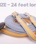 Cotton Lunge Line For Horses With Rubber Stop And Swivel Bolt Snap 24 Foot Equine Training Tool coiled with rubber stop