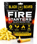 Weatherproof Campfire Starter Plugs Pack of 50 lights 50 plus fires quickly in wet weather waterproof and windproof starter plugs.