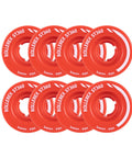 92A Quad Skate Wheels 54mm x 32mm 8-Pack For Indoor Outdoor Use High-Density Urethane Abrasion-Resistant Durable Replacement Wheels In Rocket Red Color Options Ready To Roll Smooth Ride.