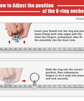How to adjust the O-ring on the Savage Resistance Band Wall Mount Anchor Rig For Home Gym Flex Zero Clutter with illustrations.