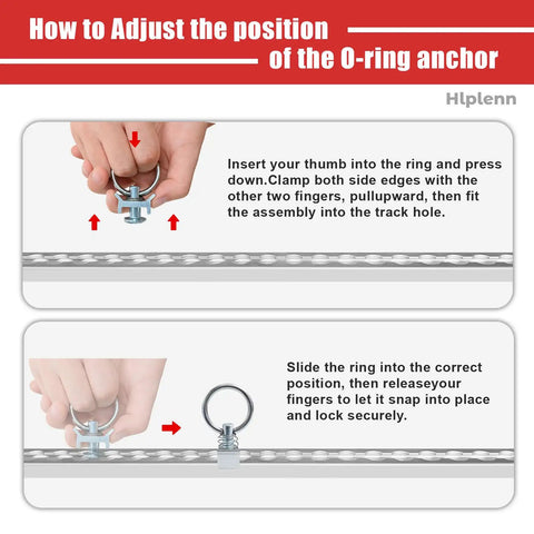 How to adjust the O-ring on the Savage Resistance Band Wall Mount Anchor Rig For Home Gym Flex Zero Clutter with illustrations.