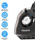 Outdoor Timer Outlet Waterproof Mechanical Dial Set And Forget It 24 Hour Plug In Light Timer With 2 Grounded Outlets