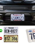 Clear License Plate Cover And Frame Set One Pack With Screws And Caps For Front And Rear UV Resistant PTE Shield Durable Plate Protector