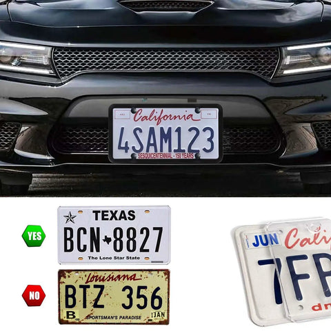 Clear License Plate Cover And Frame Set One Pack With Screws And Caps For Front And Rear UV Resistant PTE Shield Durable Plate Protector