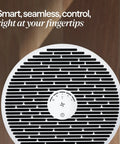 Top view of Smart Air Purifier For Bedrooms And Small Rooms Up To 926 Sq Ft With HEPASilent Filtration, showing control dial
